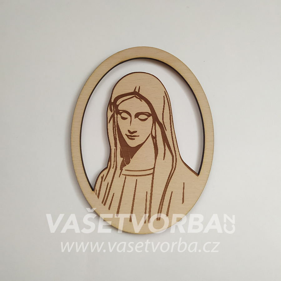 Dřevěný výřez Panna Marie 2 - různé velikosti