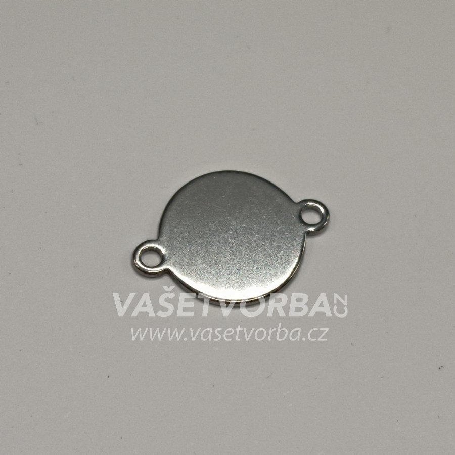 Nerezové kolečko s oušky pro uchycení 21x15 mm / od 10 kusů AKCE