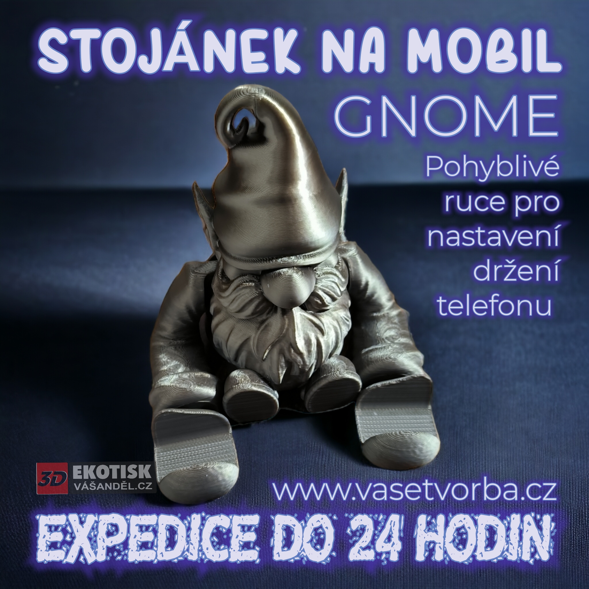 3D Stojánek na mobil GNOME